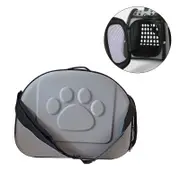 Catzon Pet Travel Carrier Collapsible Portable EVA Cat Bag with Mesh Windows-Grey