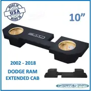 2002-2018 Dodge Ram 1500 2500 3500 Extended Cab 10" Sub Box Subwoofer Enclosure