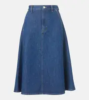 [Gucci] Gucci Denim midi skirt AU 8 blue