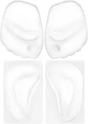 KESYOO 2 Pairs Arch Support Insoles Adult Arch Pads and 5 Toe Forefoot Cushion Pads Anti- Slip Silicone Arch Cushions, As Shown