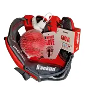 Kid's Tee Ball Glove & Ball Franklin 8.5" My First Glove Air Tech Easy On RED