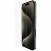 Belkin UltraGlass 2 9H Screen Protector iPhone 15 Pro - Transparent, Clear - For OLED iPhone 15 Pro - Anti-microbial - Impact Resistant, Scratch