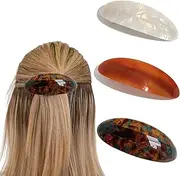 Hair Barrette,3PCS Hair Barrette for Women,Hair clips Accessories,Shell Hair Clips,Large Hair Barrette for Party
