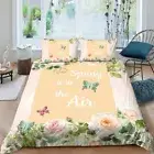 flowers Quilt Duvet Doona Cover Set Single Double Queen Super King Size Bed