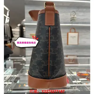 全新正品 巴黎機場免稅店 CELINE 賽琳水桶包 Triomphe BUCKET手袋191132 單肩包 191442