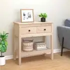 Classic Wooden Console Table Hallway Entry Display Side Tables With 2 Drawers
