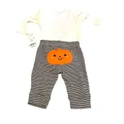 3M Halloween Long Sleeve Two Piece Jack-O-Lantern NWT Pant Set