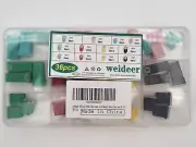36Pcs Jcase Fuse Assortment Kit Automotive Low Profile Box Shaped Fuses 20-80Amp