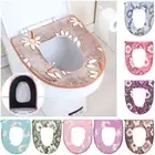 Closestool Pads Thickned Toilet Lid Mat Flannel Seat Cover Soft Warm WC Cover