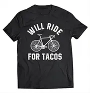 [keoStore] Will Ride for Tacos Funny Cycling Bicycle Distressed Design Tank Top Shirt ds2601 T-Shirt