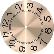 NULYLU Clock Dial Mirror Wall Clock Dial Operate Modern Wall Numeral DIY Date Round Aluminum Rose Gold