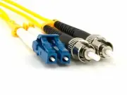10 PACK LOT 3m LC-ST Duplex 9/125 OS2 Singlemode Fiber Cable OFNR Yellow 10FT