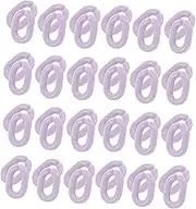 200pcs Acrylic Chain Buckle Chain Links for Jewelry Making Acrylic Linking Rings Cell Phone Accessories Keychain Bead Kit Link Chains Bulk Purple