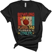 [Generic] Vintage Retro Bowling Player Dad Definition Cooler, Happy Father's Day Daddy, Family Group Unisex T-Shirt