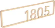 Angoily Creative House Number Sign Door Plaque Modern Wall Number for Home Address Easy Installation for Apartments Hotels and Mailboxes