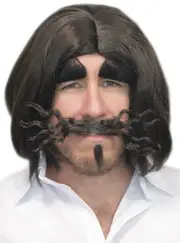 Catweazle Magician Wig and Facial Hair Costume Kit