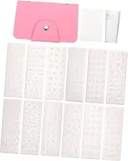 DECORNIJIA 1 Set Nail Stamping Plates Set Stylish Art Nail Templates for DIY Manicure Durable and Reusable Stencils for Women