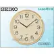 CASIO 時計屋 SEIKO 精工掛鐘 QXA020A 黃面黑字掛鐘 塑膠外殼 數字 簡約 全新品 保固一年 開發票