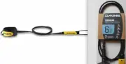 Dakine Kaimana 6' X 3/16" Surfboard Pro Comp Team Leash Black/Yellow