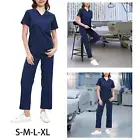 Women Scrubs Set, Nurse Scrubs Workwear, Nursing Work suits, Scrubs Top and