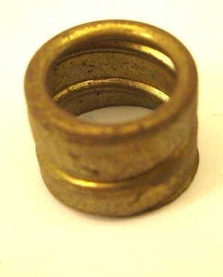 48 NEW OLD STOCK 1/2" VINTAGE BRASS THREADED BX WIRE END CAP ELECTRICAL WIRING