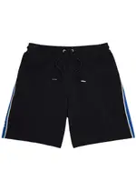 Moncler Stripe-trimmed Stretch-cotton Shorts - Navy - S S
