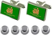 [Select Gifts] Shirt Dress Studs Zakynthos City Greece Flag Cufflinks