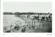*Mississippi Postcard-"The Pier" (Wooden Pier).-- Biloxi Beach {C54}+