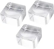Crystal Ball Stand Set of 3 Round Glass Ball Holder Sturdy Storage Rack Decorative Display Stand