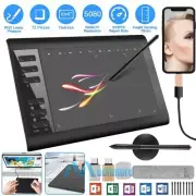 Graphics Drawing Tablet HD Screen+Digital Pen Kit Quick Reading Pressure Sensing
