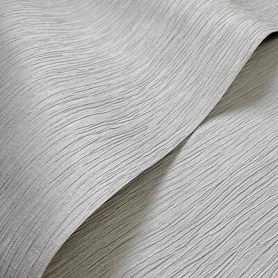 Opus Loretta Silk Texture Wallpaper Italian Vinyl Embossed Holden 35599 Grey