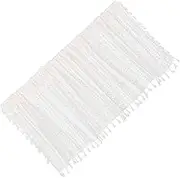 TOGEVAL Lace Crochet Kitchen Curtain Valance Short Sheer Hollow Curtain for Window Style Protective Barrier Against Sunlight Grease Easy Maintenance Rod Pocket Design