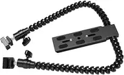 Voniecop New Flexible Dual Arm Hot Shoe Flash Bracket Mount Holder for Macro Shot Camera Accessories