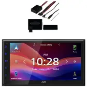 JVC KW-M695BW 1-DIN Bluetooth MP3/USB Receiver, Steering Wheel Control Interface