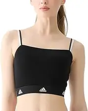 [adidas] AP2656 Women's Wireless Bra, Sports Bra, Long Length, Thermal, Autumn/Winter, Mini Bra Cami
