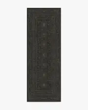 75' x 215' | Machine Washable Runner Rug | Kid & Pet Friendly | Indoor Rug | Gisele Soft Black Rug | Ruggable