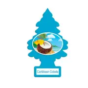 Little Trees Cardboard Hanging Car,Home & Office Air Freshener, Caribbean Colada