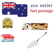 STAINLESS STEEL CAKE SERVER Cake Cutter Pie Pizza Server with Serrated Edge