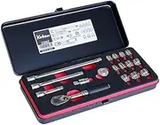 Kohken Z-EAL 2286Z (G72) 1/4" (6.35mm) SQ. Socket Set, 17 Pack