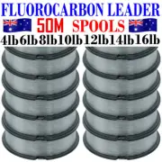 100% Fluorocarbon Leader 4 6lb 10lb 12 15lb 20lb 30lb 50lb 40 60lb 80lb Rod Reel