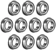10pcs MF63 MF74 MF85 MF93 MF104ZZ MF105ZZ MF106 MF115 MF117 ZZ MF95zz 5x9x3mm Flanged Ball Bearing Deep Groove Ball Bearings (Color : ABEC-3, Size : MF128 RS 8X12X3.5mm)