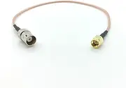 Jetfon 10" RG-316 Coaxial Extension Cable - SMA (M) to BNC (F) Connectors
