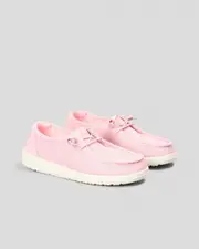 [HEYDUDE] HEYDUDE Women's Wendy Stretch Canvas Shoes in Rosette Pink Size 07 07 Rosette Pink