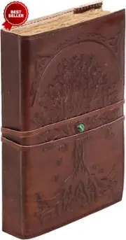 Leather Journal Tree of Life Handmade Refillable Lined Notebook Diary