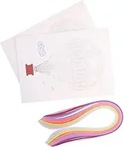 TEHAUX 1 Set Paper Quilling Tool Set Double Markers Arts and Crafts Kit Aesthetic Scrapbooking Supplies Journal Kit Decor Kits Rainbow Scratch Painting Note Blotting Beads Making