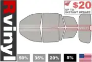 Rtint Precut Window Tint Kit for Hyundai Santa Fe 2001-2006 Tinting Films (for: Hyundai)