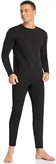 [AXKLBU] Thermal Underwear Set for Men Long Johns with Fleece Lined Winter Warm Base Layer Top & Bottom
