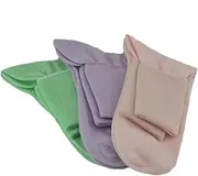 [Sierra Socks] Women's Diabetic 100% Cotton Ankle Turn Cuff 3 Pair Pack