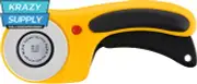 60Mm Ergonomic Rotary Cutter (RTY-3/DX) - Rotary Fabric Cutter W/Blade Cover & S