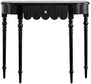 hallway table Vintage Solid Wood Console Table, Half Moon Entryway Table for Entryway, 39.37 Inch Industrial Semi Circle Sofa Table, Wood Accent Table for Living Room, Hallway, Foyer, Entrance console
